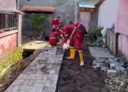 Satgas BJJ Dinas PU Makassar Laksanakan Pemasangan Paving Blok di Jl. Kesadaran Lorong Firdaus