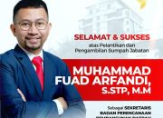 Muhammad Fuad Arfandi Resmi Jabat Sekretaris Bappeda Kota Makassar