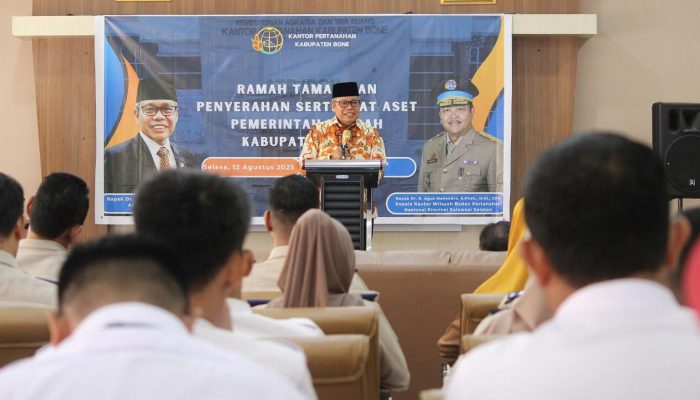 Taufan Pawe Dukung Reformasi Agraria, Ajak Sinergi untuk Penataan Aset Daerah di Bone