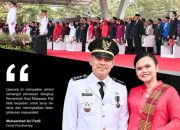 Camat Panakkukang Bersama Ketua TP PKK Ikuti  Upacara Bendera Peringatan HUT RI ke-80