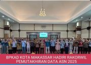 BPKAD Kota Makassar Hadiri Rakorwil Pemutakhiran Data ASN 2025 Makassar