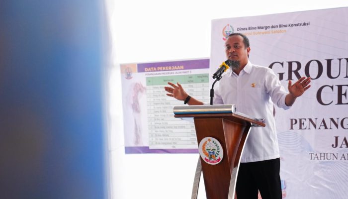 Groundbreaking Paket 3 MYC, Gubernur Sulsel Benahi 254 Km Jalan di Kabupaten Sidrap