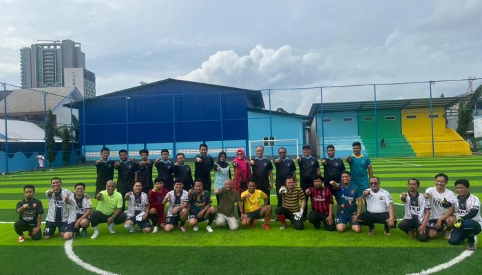 Silaturahmi Lewat Sepak Bola, Pemprov Sulsel-BKN Sulsel Berbagi Skor Imbang