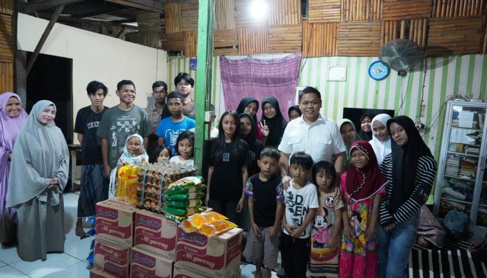 HUT Gerindra ke-18, Yasir Machmud Kunjungi Panti Asuhan, Bagi Sembako ke Anak Yatim Piatu