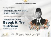 Gubernur Sulsel Sampaikan Duka Cita atas Wafanya Wapres ke-6 RI Try Surtrisno