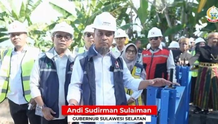 Dimulai dari Soppeng, Gubernur Sulsel Groundbreaking Program MYP Rehabilitasi Daerah Irigasi