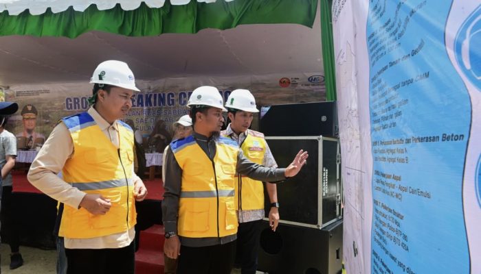 Gubernur Sulsel Groundbreaking Jalan Sabbang-Tallang-Sae, Akses Menuju Seko Terus Dikebut