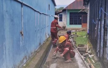 Pemasangan Paving Blok di Jl. Paccerakkang Tindak Lanjut Aduan Masyarakat Melalui LONTARA+