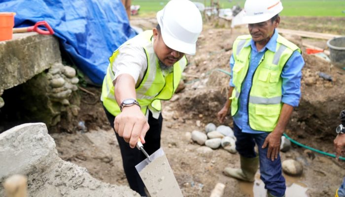 Gubernur Sulsel Groundbreaking Pembangunan Irigasi Paket 1 di Bulukumba, Distribusi Air Pertanian Bakal Lebih Efektif