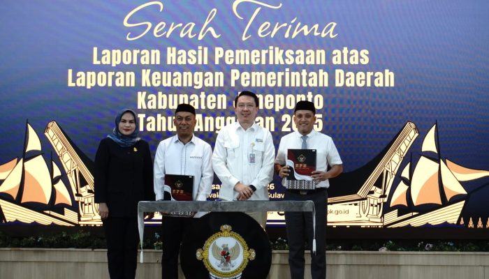 Jeneponto Kembali Raih WTP, Bupati Paris Yasir: Bukti Komitmen Tata Kelola Keuangan yang Transparan
