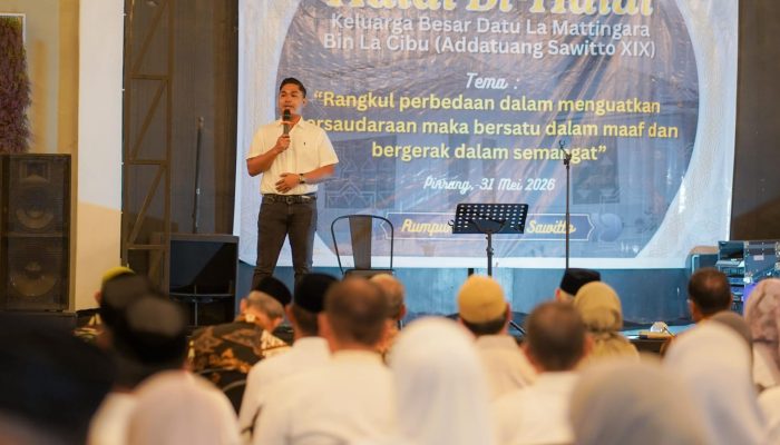 Halal Bihalal Keluarga Besar Addatuang Sawitto XIX Jadi Momentum Pererat Persaudaraan di Pinrang