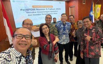 BPOM Tegaskan PerBPOM 5/2026 Bukan Soal Penempatan Apoteker, Melainkan Penguatan Pengawasan Obat Nasional