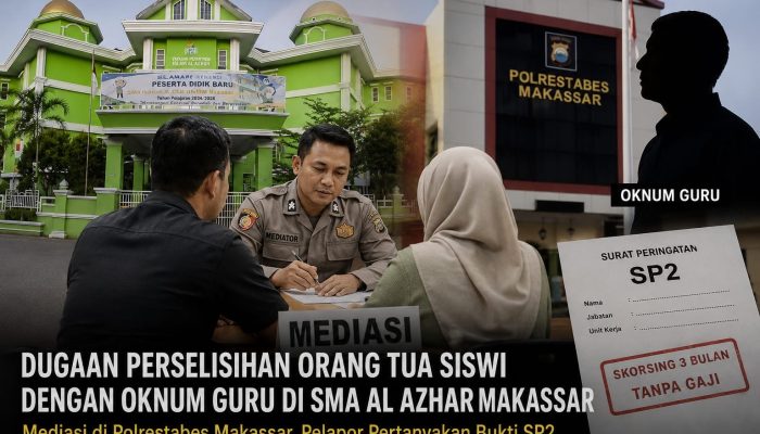 Kasus Dugaan Perselisihan Orang Tua Siswi dan Guru SMA Al Azhar Makassar Masih Berproses, Yayasan Kaji Permintaan Kompensasi