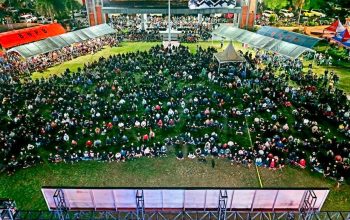 Nobar Semifinal Piala Dunia, Ribuan Warga Padati Lapangan Pemuda
