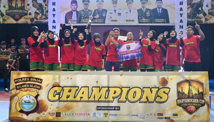 DISDIK Sinjai Juara Turnamen Basket Bhayangkara Cup