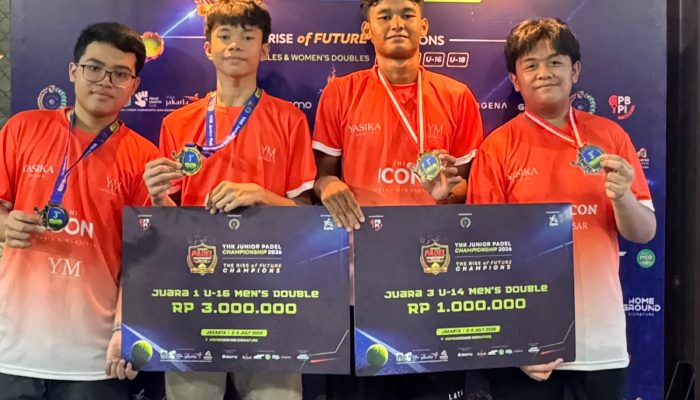 YASIKA Padel Club Bersinar di Kejuaraan Nasional, Juara 1 U-16 dan Podium U-14