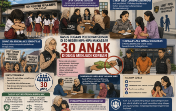 DP3A Makassar Ungkap Dugaan Korban Pelecehan di SDN Nipa-Nipa Bertambah Jadi 30 Anak