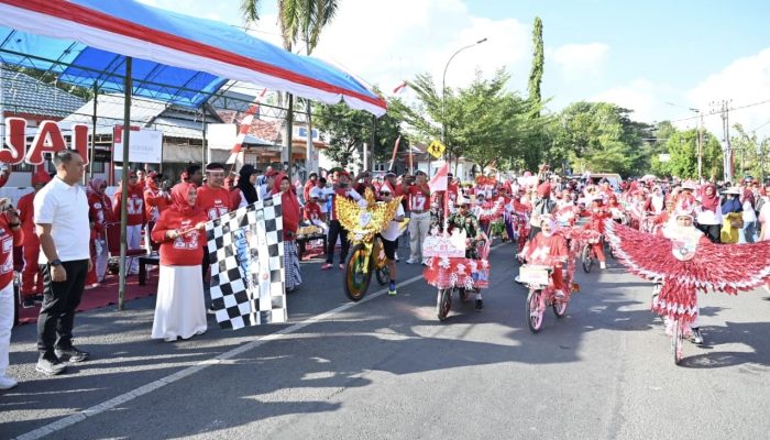 Semarak HUT ke-81 RI, 167 Peserta Ramaikan Lomba Sepeda Hias di Sinjai
