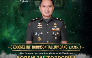 Rekam Jejak Robinson Tallupadang: Kini Diberi Amanah Pimpin Korem 141/Toddopuli