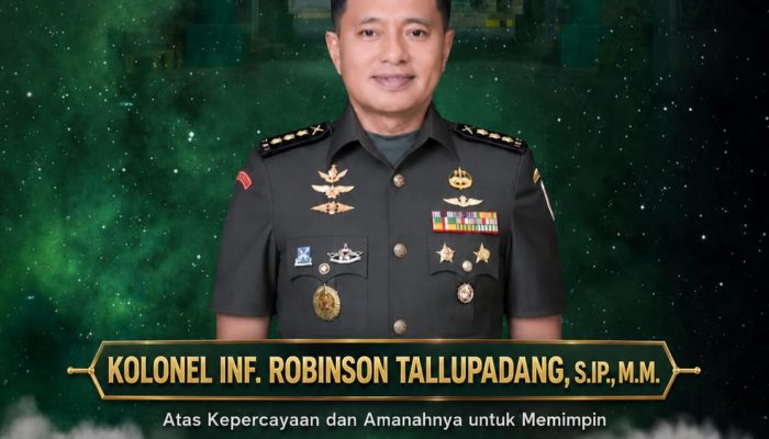 Rekam Jejak Robinson Tallupadang: Kini Diberi Amanah Pimpin Korem 141/Toddopuli