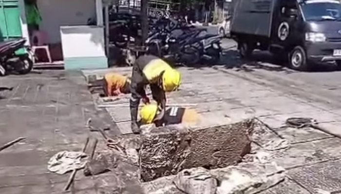 Normalisasi Drainase di Jalan Rusa, DPU Makassar Optimalkan Fungsi Saluran Air