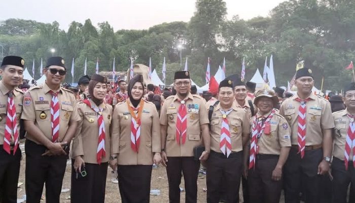 Kadis Koperasi dan UKM Makassar Hadiri Upacara Hari Pramuka Nasional ke-65 di Cibubur