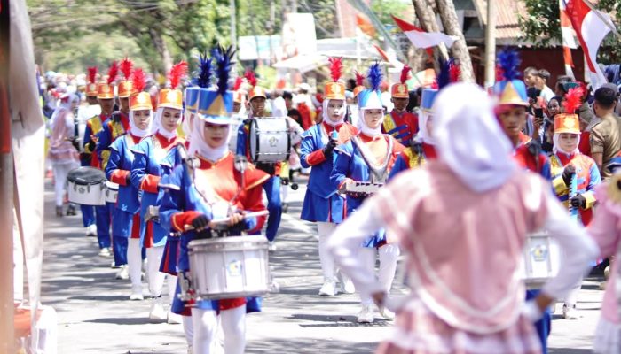 Semarak HUT ke-81 RI, Pemkab Jeneponto Gelar Gerak Jalan Indah Tingkat SD, SMP dan SMA