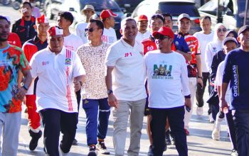 Bupati Jeneponto Buka Jalan Sehat Bahagia Semarakkan HUT ke-81 Kemerdekaan RI