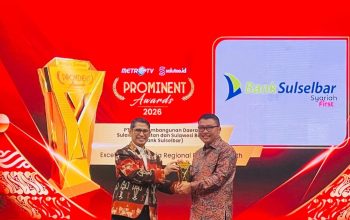 Bank Sulselbar Raih Prominent Awards 2026