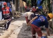 Penataan Jalan Lingkungan Berlanjut, Dinas PU Makassar Pasang Paving Blok di Jl. Birta Manggala