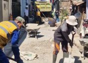 Akses Jl. Sinassara Lr. 4 Diperkuat, Dinas PU Makassar Pasang Paving Blok