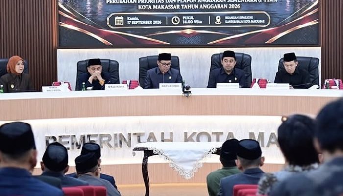 BPKAD Makassar Ikuti Paripurna Penandatanganan Kesepakatan Perubahan KUA dan PPAS 2026