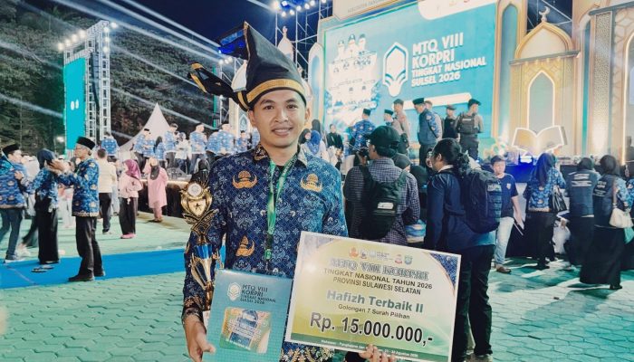Dosen BSA UIN Alauddin Raih Terbaik II MHQ MTQ KORPRI Nasional 2026